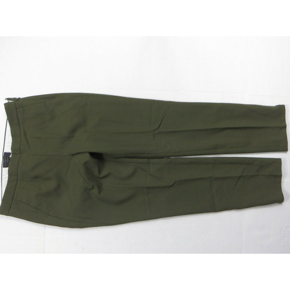 Womens J Crew Martie Olive Side Zip Dress Pants Olive Color Size 4 Actual 29x26 - Picture 5 of 6